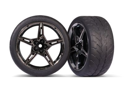 T&W SPLIT SPOKE BLK CHRM 2.0' RESPONSE REAR