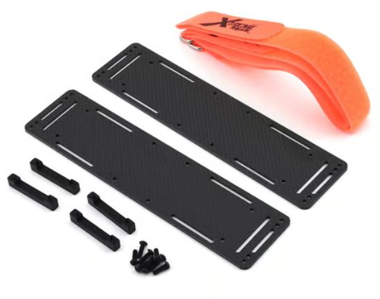 Xtreme Racing V2 2.5mm Carbon Fiber Battery Trays for Traxxas X-Maxx (2)